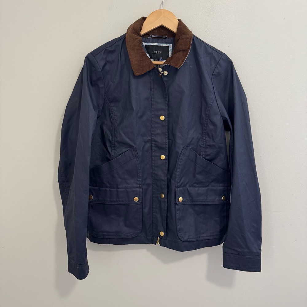 J. Crew Navy Barn Jacket in Tall